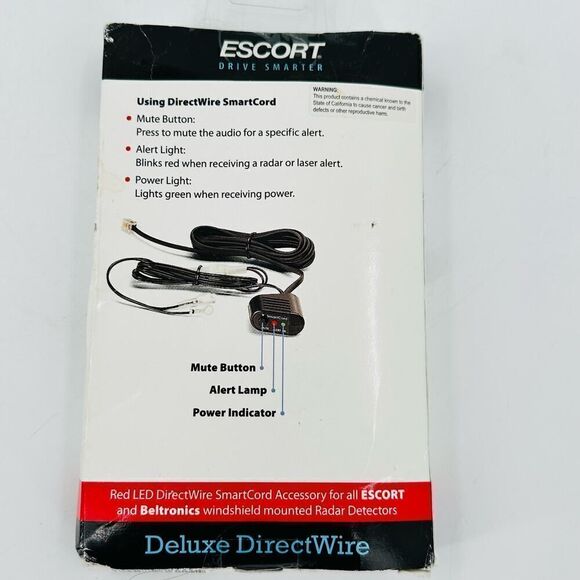 Escort DirectWire SmartCord Deluxe for Escort/Beltronics Radar Detectors - Picture 2 of 7